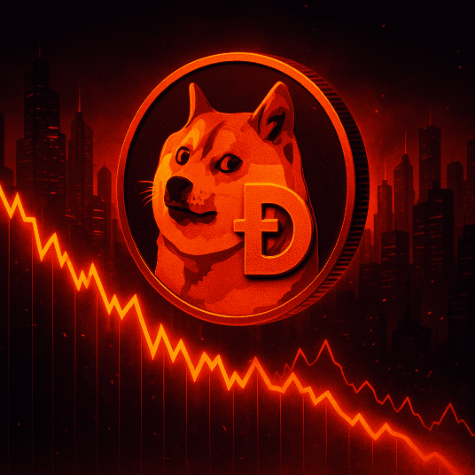 Dogecoin (DOGE) Falls 10% to <img data-src=