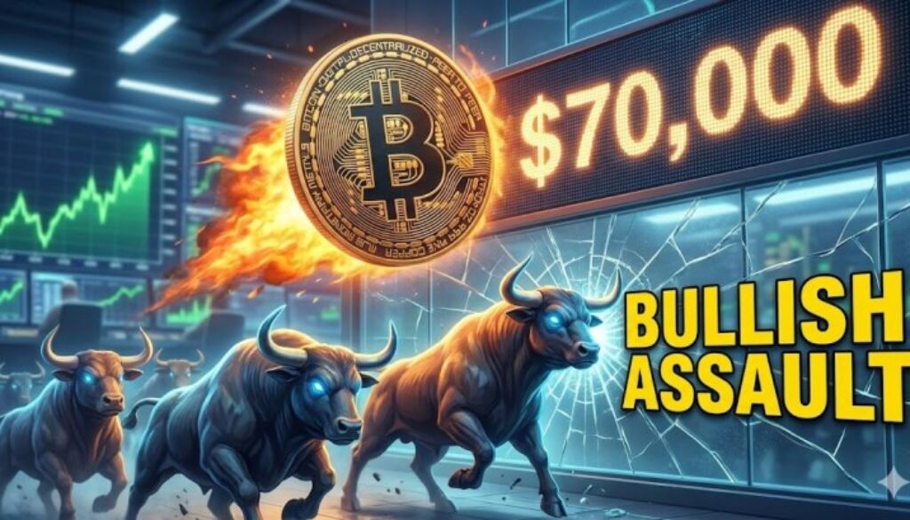 Bitcoin Price Explodes Higher, $70K Level Faces Fresh Bullish Assault