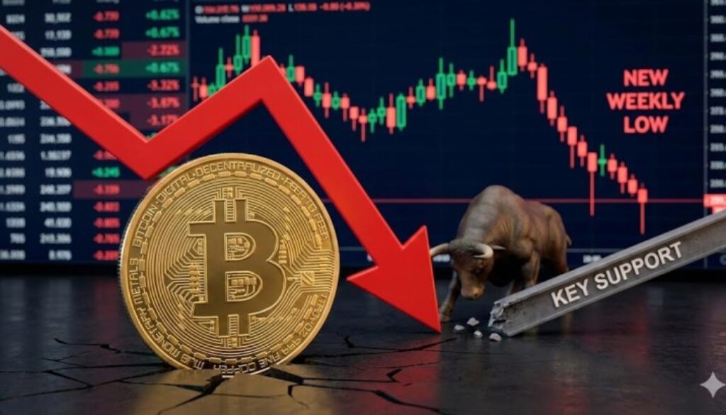 Bitcoin Price Sinks to New Weekly Low, Bulls Lose Key Support