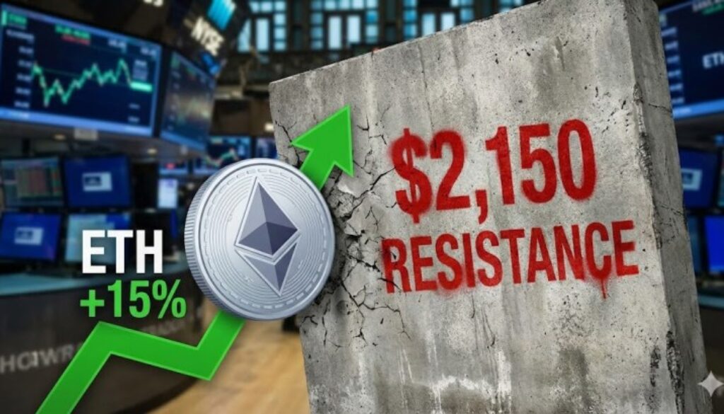 Ethereum Price Rally Hits Wall at $2,150 After Explosive 15% Move