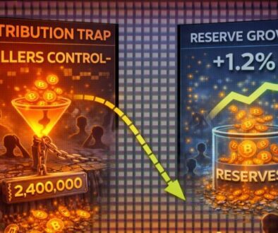 The Distribution Trap: Why Bitcoin’s Reserve Growth Proves Sellers Still Hold The Tape