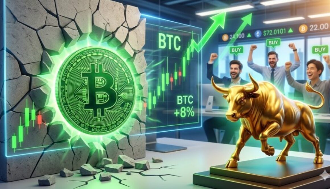 Bitcoin Price Jumps 8%, Breakout Hopes Reignite Across Crypto Markets