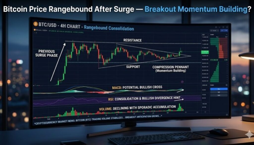 Bitcoin Price Rangebound After Surge — Breakout Momentum Building?