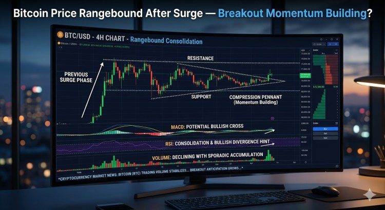 Bitcoin Price Rangebound After Surge — Breakout Momentum Building?