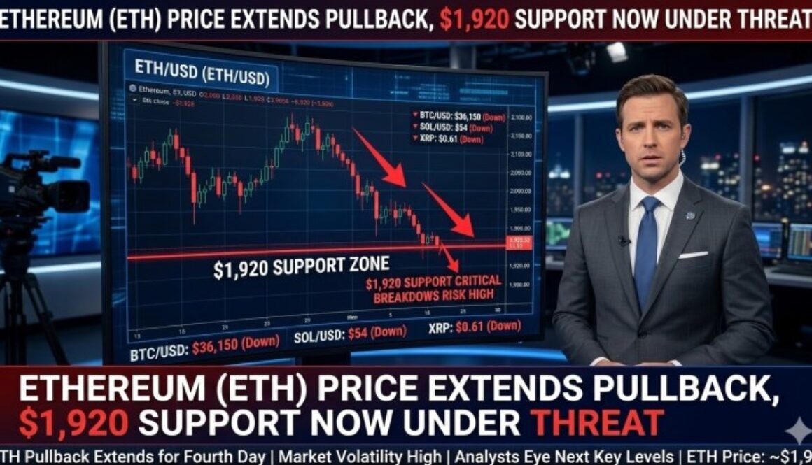 Ethereum Price Extends Pullback, $1,920 Support Now Under Threat
