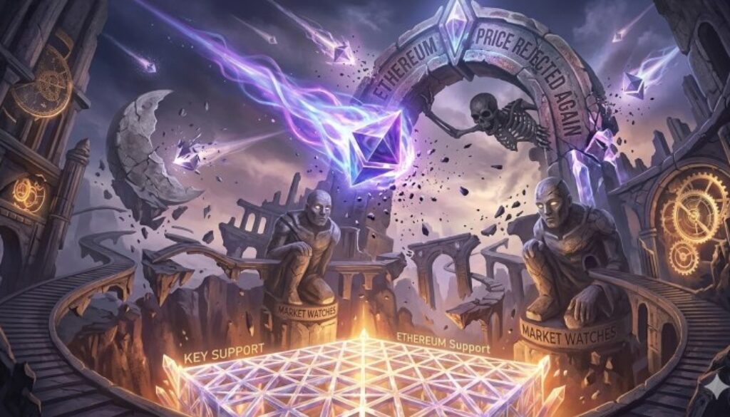 Ethereum Price Rejected Again, Market Watches Key Support Closely