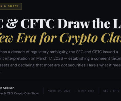 SEC CFTC Crypto Coin Show