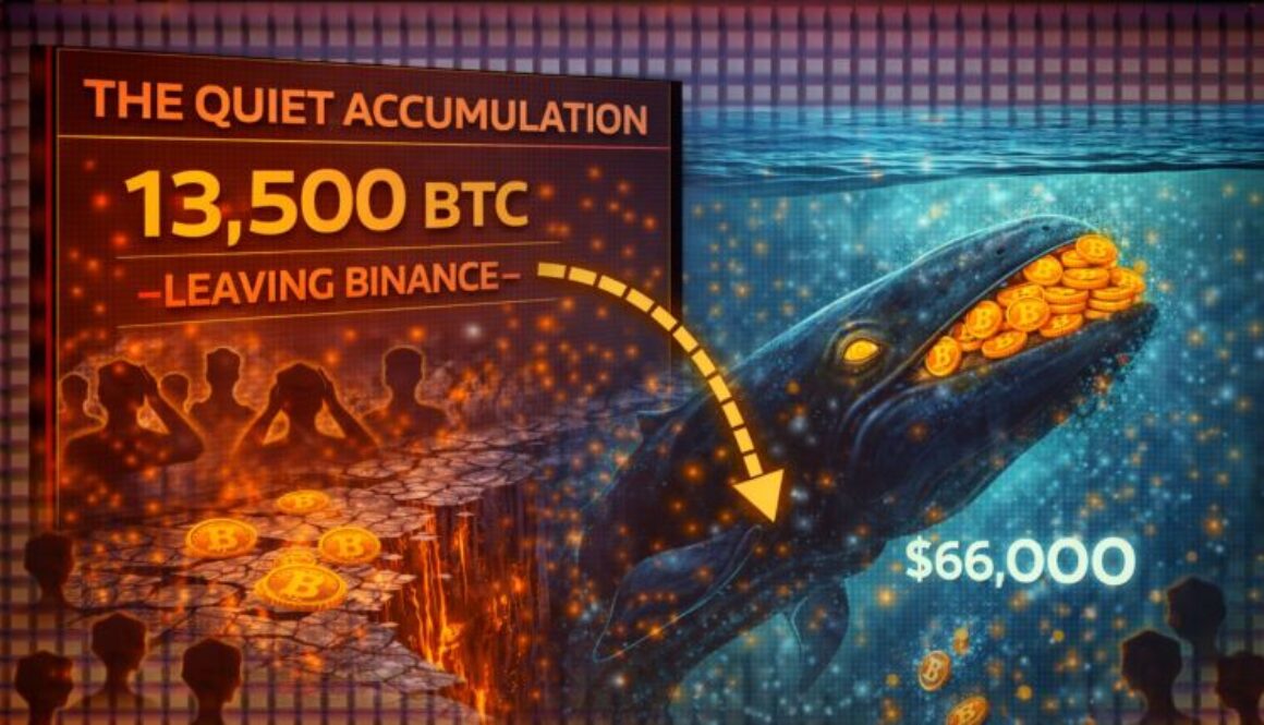 The Quiet Accumulation: 13,500 Bitcoin Leaving Binance Signals A Strategic Whale Pivot at $66,000