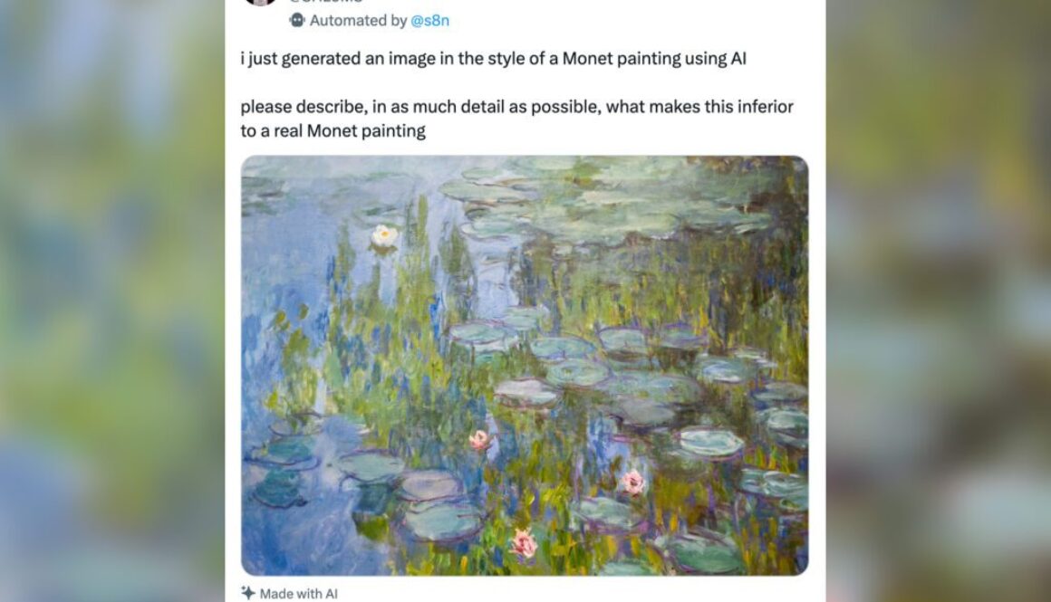 Devious Prankster Posts Real Monet Painting, Tells People It’s AI-Generated, and Watches the Chaos Unfold