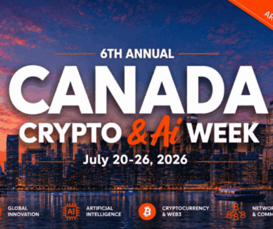 1200 x 628 - Canada Crypto and AI Week PR Graphic