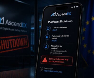 AscendEX shuts down after MiCA miss and warns some withdrawals may not be processed