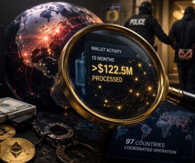 One crypto wallet tied to a 20-year-old fraudster processed over $122M before Interpol closed in