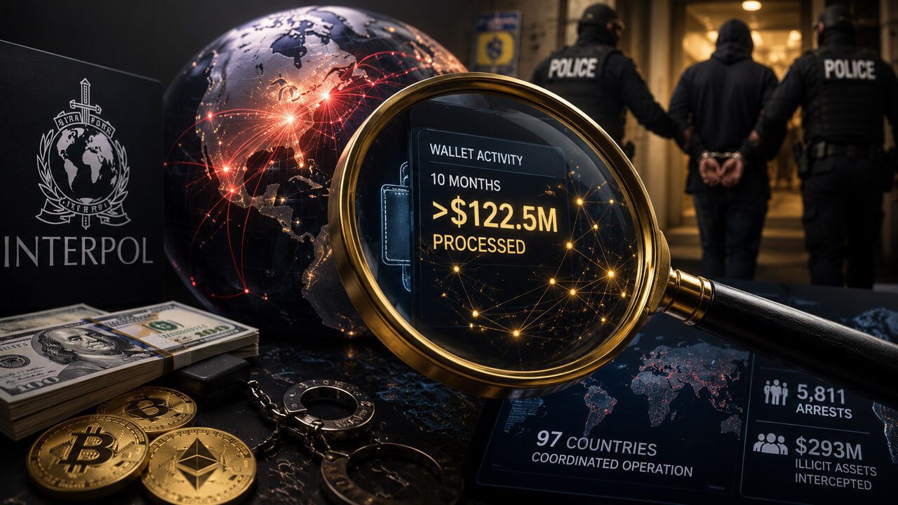 One crypto wallet tied to a 20-year-old fraudster processed over 2M before Interpol closed in