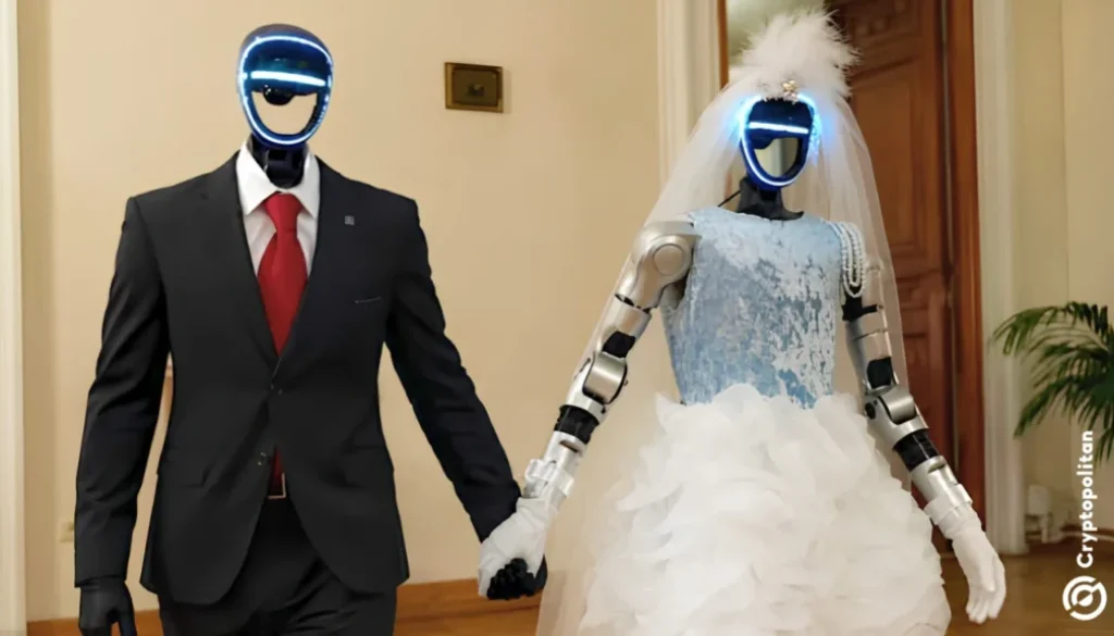 Russia holds its first humanoid robot wedding in a Moscow library