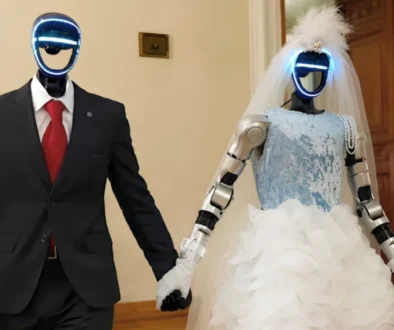 Russia holds its first humanoid robot wedding in a Moscow library