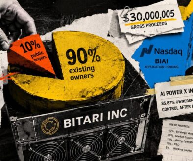 Bitcoin miner IPO demands 99.8% of funds from public buyers while handing them just 10% equity
