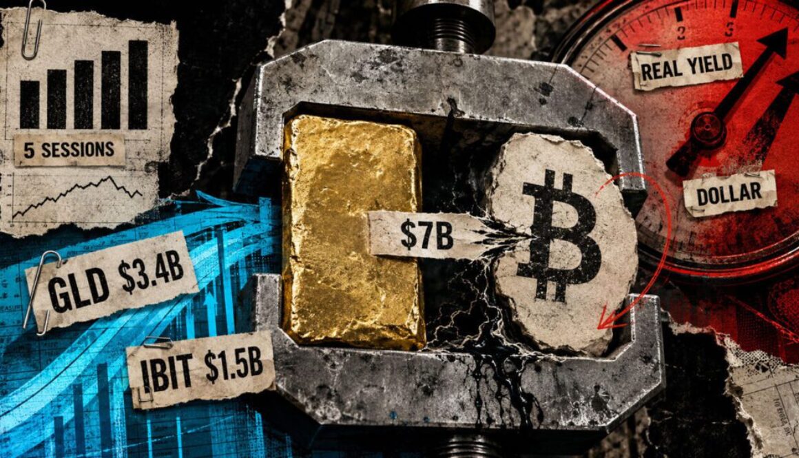 Investors just moved $7 billion into Bitcoin and gold in five days to escape an accelerating dollar crisis