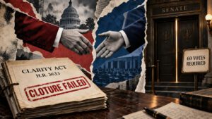 Seven Senate Democrats withdraw CLARITY Act support over Trump ethics provisions