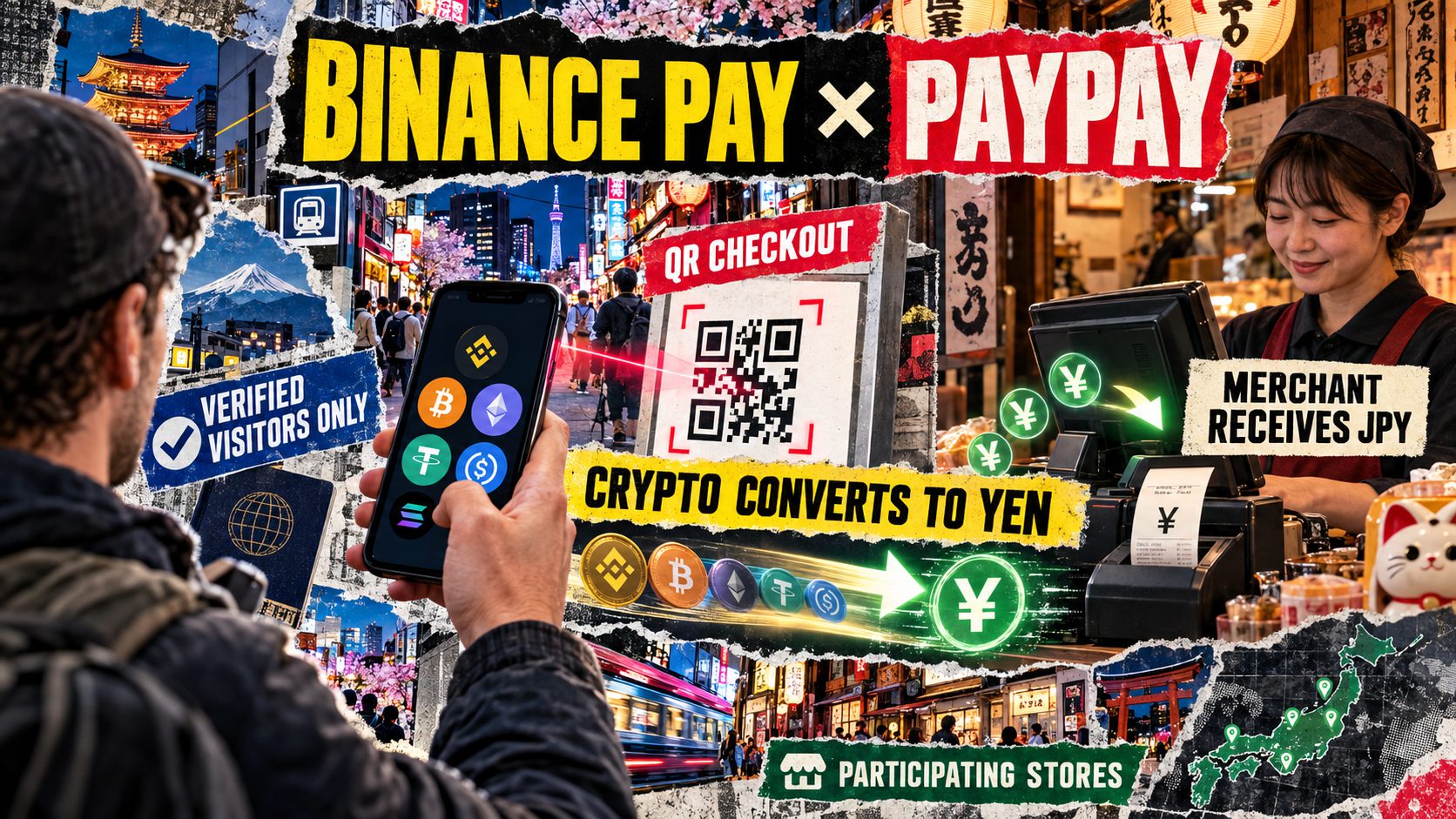 PayPay lets foreign Binance users pay with crypto at Japanese stores via Binance Pay