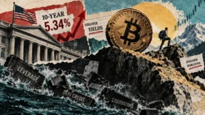 Treasury yield hits 22-year high, ending crypto’s cheap-money financing era