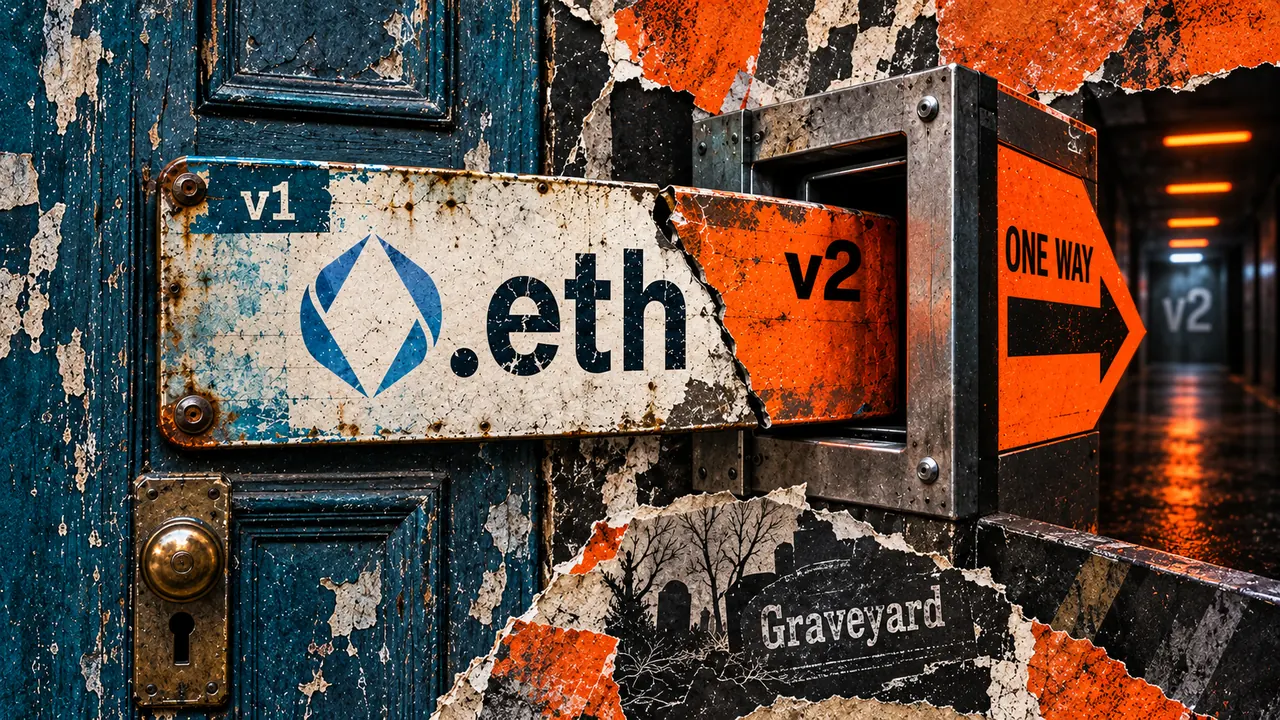 ENS DAO proposes ENSv2 activation with permanent v1 token surrender for migrants