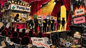 Pump.fun collects $18.6m weekly while 81% of its memecoins crash 90%