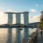 Marina Bay Sands and the Singapore waterfront in late afternoon light during TOKEN2049 week
