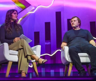 Aave founder Stani Kulechov speaking on a conference stage